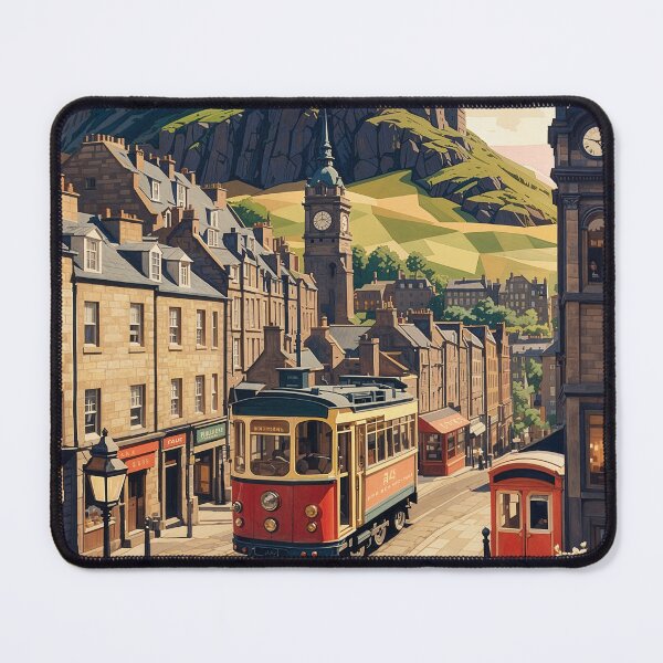 Item preview, Edinburgh Nostalgia: Vintage Retro Poster designed and sold by Ceemko's Vintage Corner.
