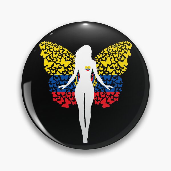 Item preview, Ecuadorian Girl Ecuador Flag Roots Pride Butterfly designed and sold by ZNOVANNA.
