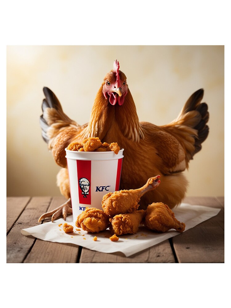 Thumbnail 5 of 5, iPhone Case, chicken eating KFC designed and sold by ComicStickerLab.