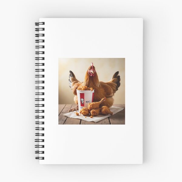Artikelvorschau, Hühnchen essen KFC entworfen und verkauft von ComicStickerLab.