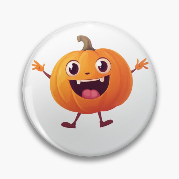 Item preview, Happy Pumpkin Character with Big Smile designed and sold by IllustrifyArts.