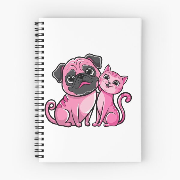 Item preview, The Pink Pals: Pug & Cat Adventure designed and sold by Papinour.