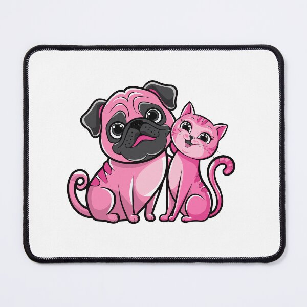 Item preview, The Pink Pals: Pug & Cat Adventure designed and sold by Papinour.