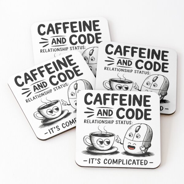 Item preview, Caffeine and Code - Complicated Relationship designed and sold by Promoc.