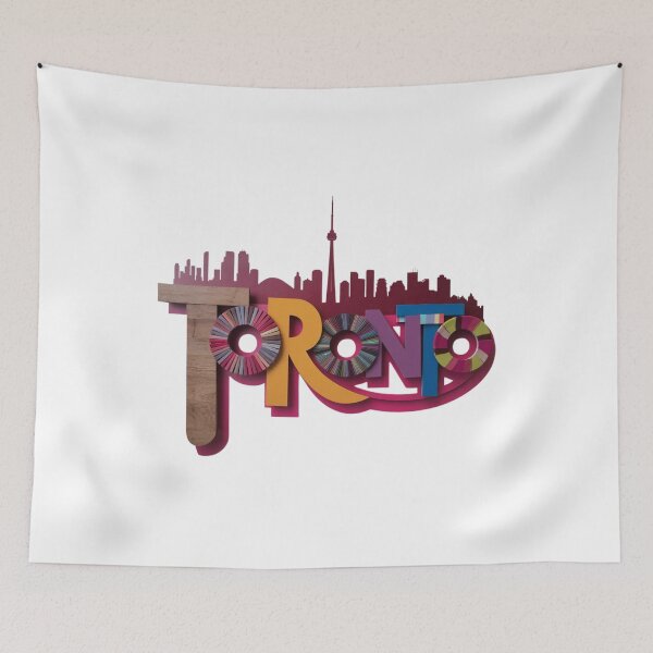 Item preview, Toronto City Design - Vibrant Toronto Silhouette and Typography for a Stylish and Modern Visual designed and sold by Colorful-Garden.