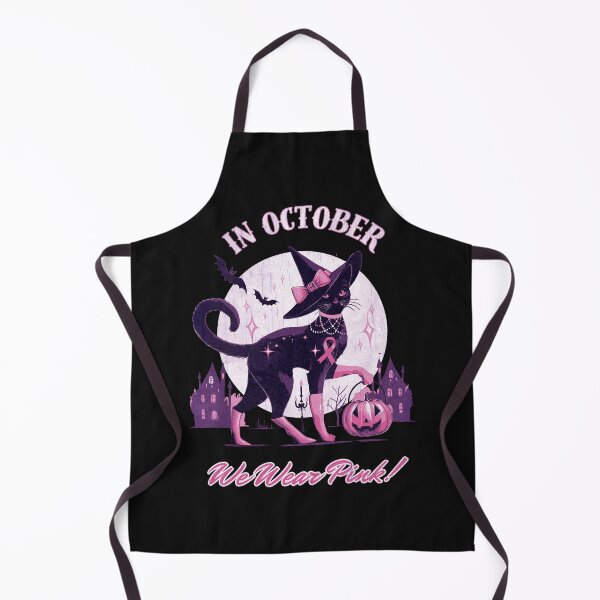 Item preview, Breast Cancer Awareness Month, cat , pink, autumn is coming, fall stagion and Halloween designed and sold by Collagedream.