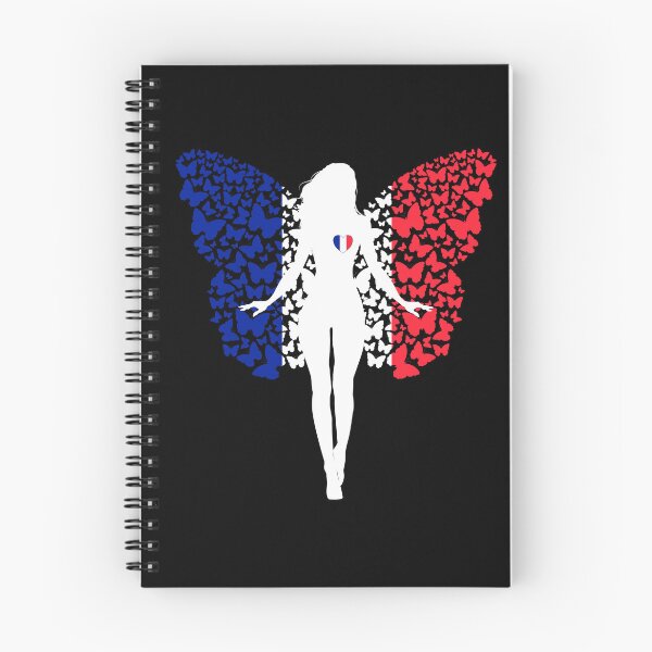 Item preview, French Girl France Flag Roots Pride Butterfly designed and sold by ZNOVANNA.
