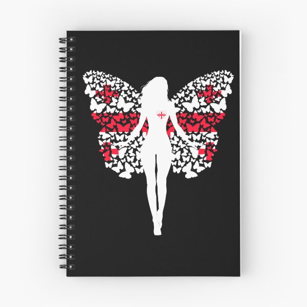 Item preview, Georgian Girl Georgia Flag Roots Pride Butterfly designed and sold by ZNOVANNA.