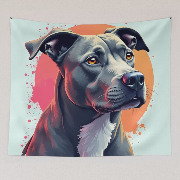 Item preview, Grey Pitbull Dog lover designed and sold by PetArt  ⭐⭐⭐⭐⭐.