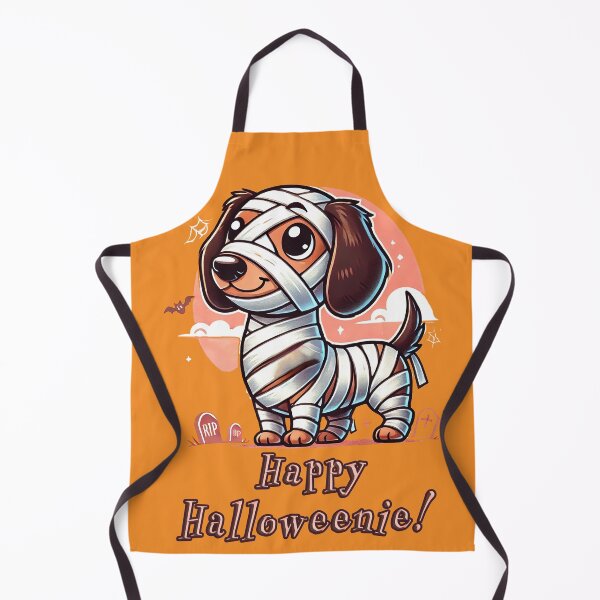 Item preview, Happy Halloweenie Mummy Dachshund Design designed and sold by TeddVentures.