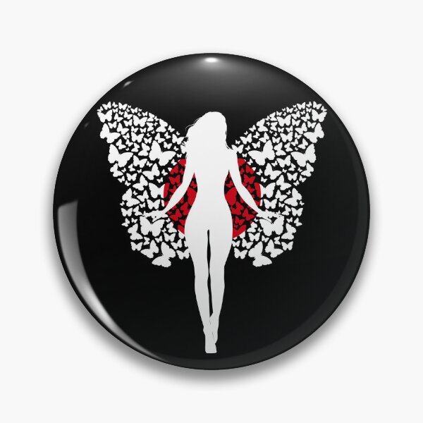 Item preview, Japanese Girl Japan Flag Roots Pride Butterfly designed and sold by ZNOVANNA.