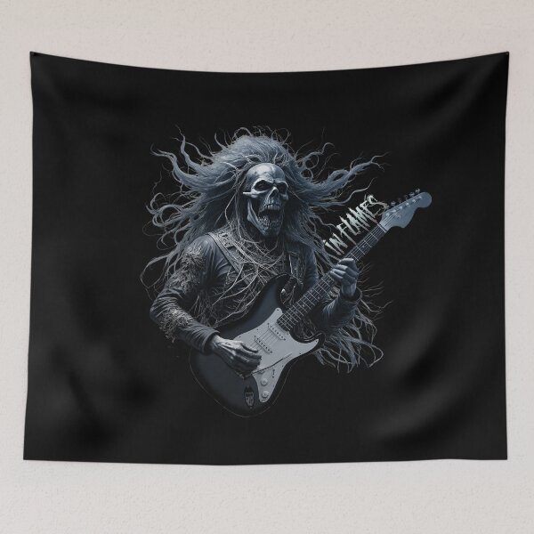 Item preview, In Flames Skeleton Guitarist designed and sold by NickTaroDesign.