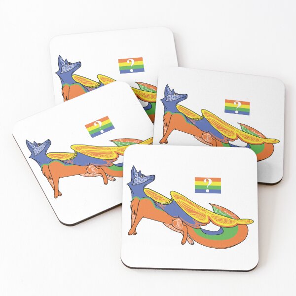 Item preview, Flying fox Pride Month Questioning designed and sold by beckyhowling.