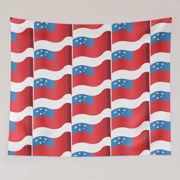 Item preview, Samoa Flag designed and sold by HarveyHandcraftsandDesigns.
