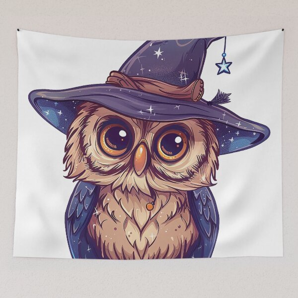 Item preview, Kawaii Wizard Owl designed and sold by PyramidSchmear.