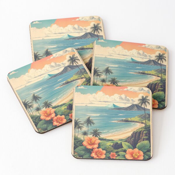 Item preview, Maui's Vintage Charm: Retro Travel Poster designed and sold by Ceemko's Vintage Corner.
