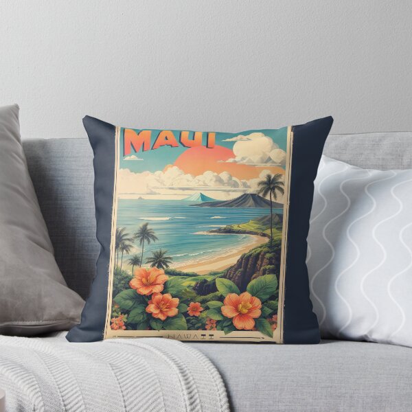 Item preview, Maui's Vintage Charm: Retro Travel Poster designed and sold by Ceemko's Vintage Corner.