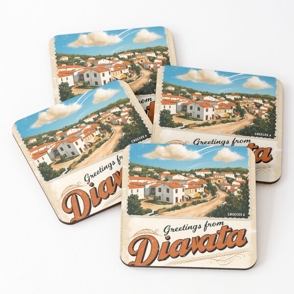Item preview, Diavata Central Macedonia Postcard Vintage Retro Travel Vintage designed and sold by TravelPostcardGems.