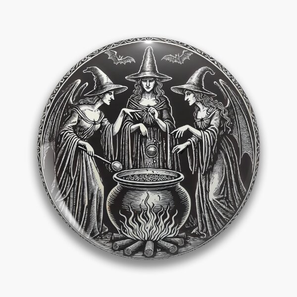 Item preview, Three Witches Brewing Potions Shakespeare Halloween Wiccan designed and sold by Victor Shadehorn.