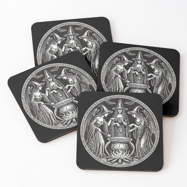 Item preview, Three Witches Brewing Potions Shakespeare Halloween Wiccan designed and sold by Victor Shadehorn.