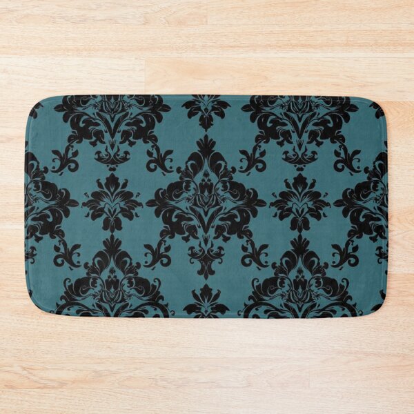 Item preview, Teal & Black Damask  designed and sold by DesignsByPrnces.
