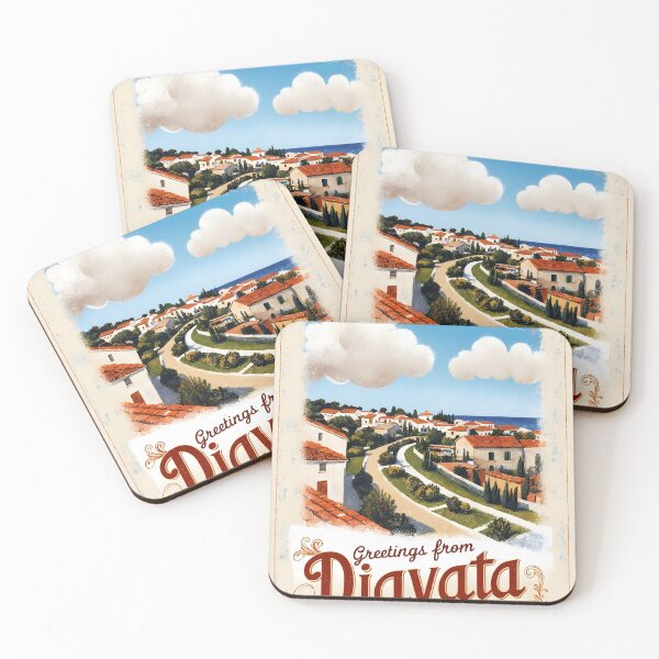 Item preview, Greetings from Diavata Central Macedonia Postcard Vintage Retro Travel Vintage designed and sold by TravelPostcardGems.