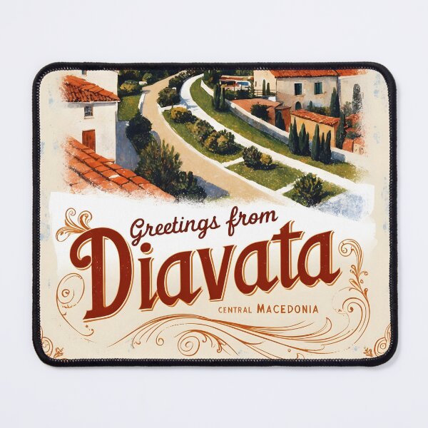 Item preview, Greetings from Diavata Central Macedonia Postcard Vintage Retro Travel Vintage designed and sold by TravelPostcardGems.