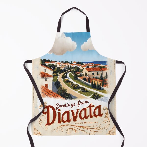 Item preview, Greetings from Diavata Central Macedonia Postcard Vintage Retro Travel Vintage designed and sold by TravelPostcardGems.