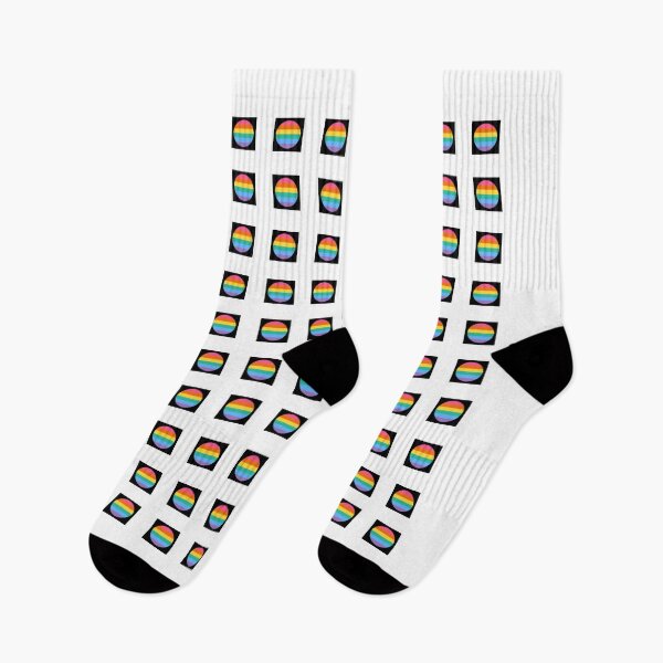 Item preview, Large Black Pixels with Rainbow Icon designed and sold by Awakened-Pixels.