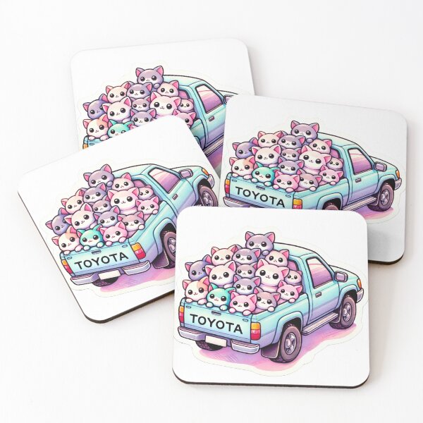 Item preview, Pile of cats in the truck! Legendary and unbreakable Toyota Hilux designed and sold by maria-kuu.