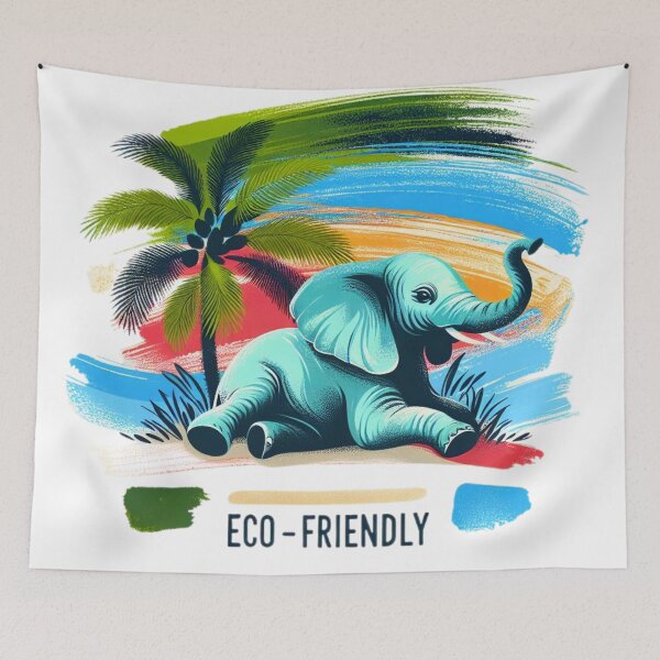 Item preview, Tropical Elephant Chill designed and sold by PixelAlchemyX.