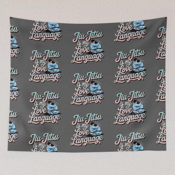 Item preview, Jiu-jitsu is my love language Martial arts BJJ grey designed and sold by Newhyperion.