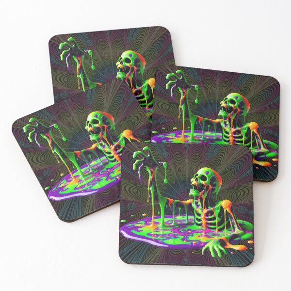 Item preview, Neon Slime Skeleton – Toxic Halloween Horror designed and sold by SHHCreations.