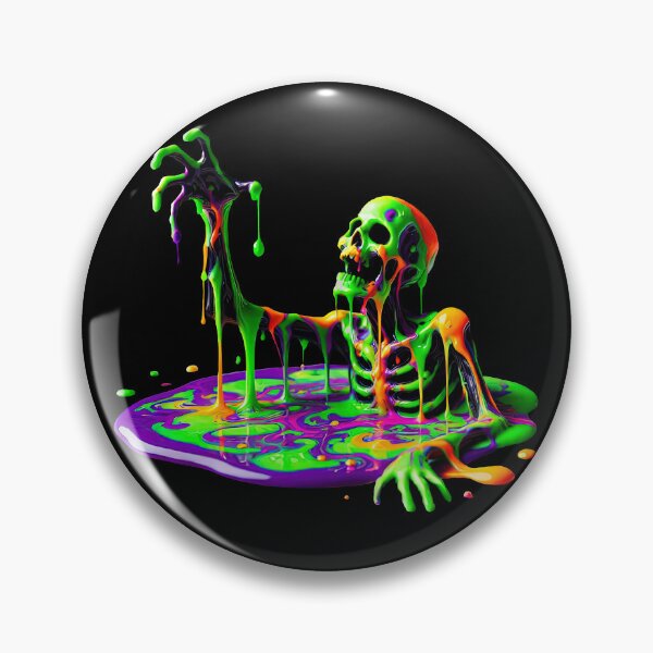 Item preview, Neon Slime Skeleton – Toxic Halloween Horror designed and sold by SHHCreations.