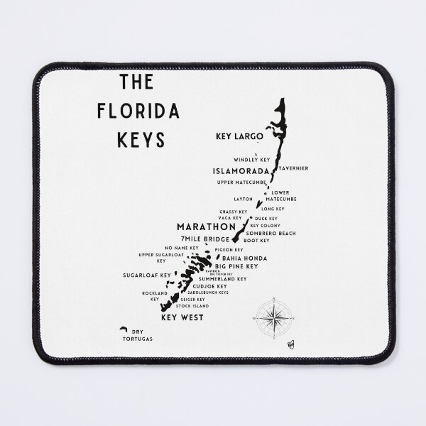 Item preview, Map of the Florida Keys designed and sold by KeysArtShop.