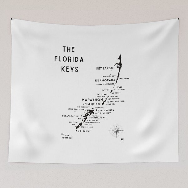 Item preview, Map of the Florida Keys designed and sold by KeysArtShop.