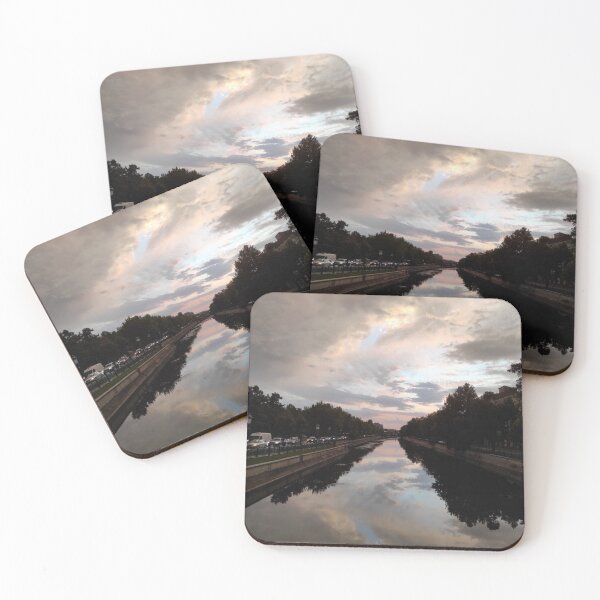 Item preview, Cloudy Sky After Sunset Reflecting In A River designed and sold by Alex Roman.