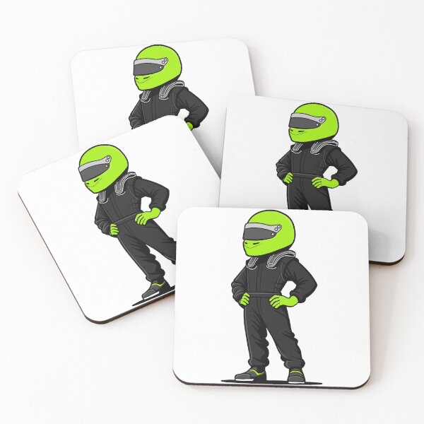 Item preview, Racing Driver - Green & Black designed and sold by CaffeinatedGearhead.