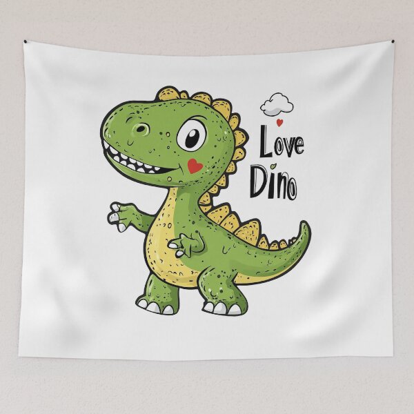 Item preview, Cute Love Dino with Hearts Design designed and sold by BeUniqueCo.