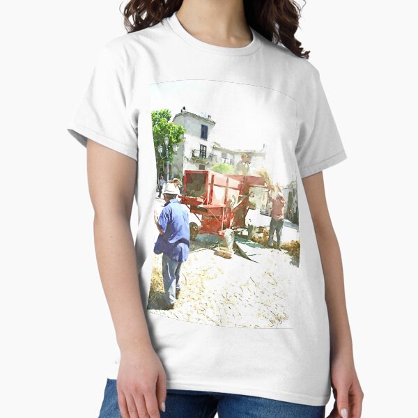 Item preview, Peasants next to the thresher machine designed and sold by Giuseppe Cocco.