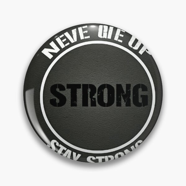 Item preview, "A motivational image with the phrase 'NEVER GIVE UP' surrounding the central message 'STAY STRONG.'" designed and sold by Omar-mo24.