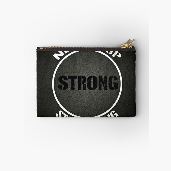 Item preview, "A motivational image with the phrase 'NEVER GIVE UP' surrounding the central message 'STAY STRONG.'" designed and sold by Omar-mo24.