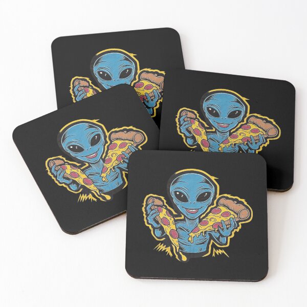 Item preview, Alien Pizza Lover - Quirky Alien Pizza Art designed and sold by love3617.