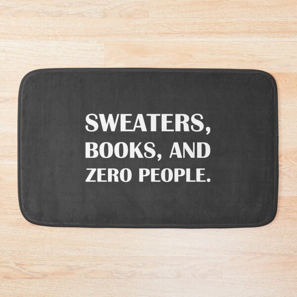 Item preview, Sweaters, Books, and Zero People. / Introvert Joke Funny T-Shirt Label designed and sold by introvertvibes.