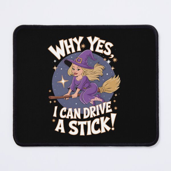 Item preview, Witch Drives a Stick designed and sold by Boddicca.