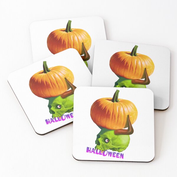 Item preview, Halloween - devilish skull and pumpkin designed and sold by Andy-und-Andy.
