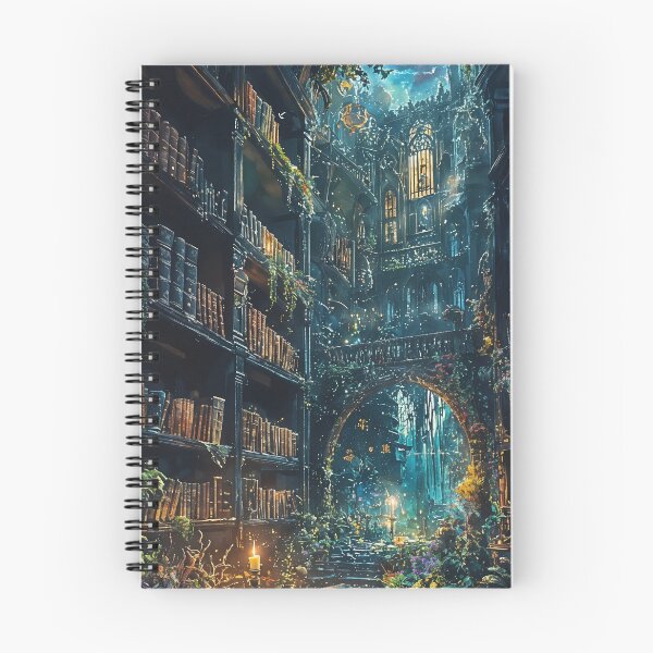 Item preview, Enchanted Archives: A Celestial Library of Dreams designed and sold by oanaunciuleanu.