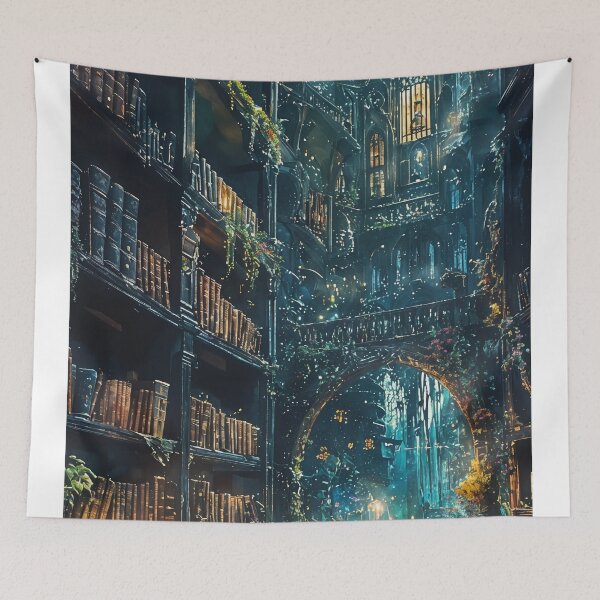 Item preview, Enchanted Archives: A Celestial Library of Dreams designed and sold by oanaunciuleanu.