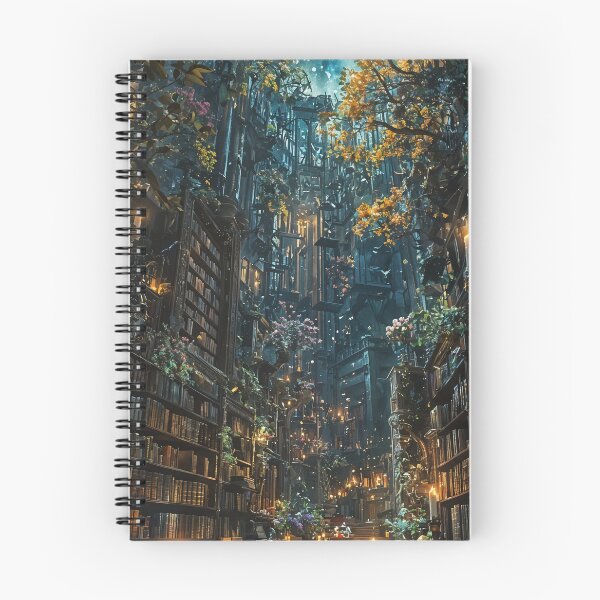 Item preview, Enchanted Archives: A Celestial Library of Dreams designed and sold by oanaunciuleanu.