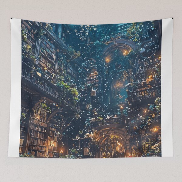Item preview, Enchanted Archives: A Celestial Library of Dreams designed and sold by oanaunciuleanu.